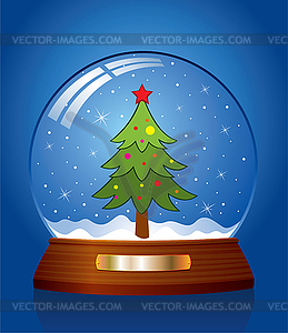 Snow globe  - vector clipart