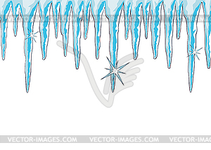 Icicles - vector image