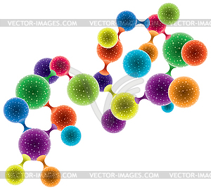 Abstract molecule - vector image