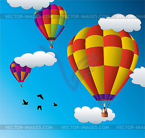 Air balloons - vector clip art