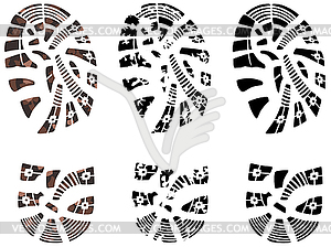 Foot prints - vector clip art