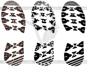  foot prints - royalty-free vector clipart