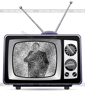 Tv set - vector clipart