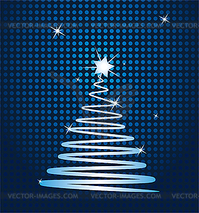 Рождественская елка - клипарт в векторном виде