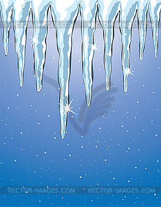  icicles - vector clip art