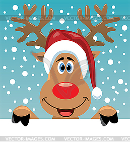 Rudolph deer  - vector image