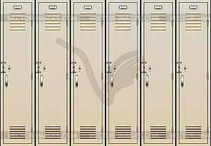 School lockers - vector clipart / vector image