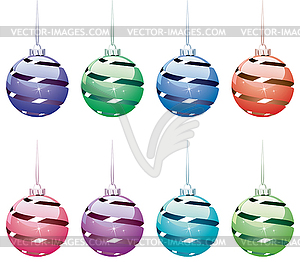 Christmas balls - vector image