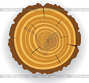 Wooden cut  - vector clipart