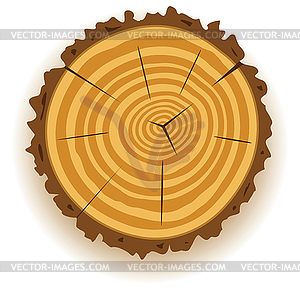 Wooden cut - vector clipart / vector image