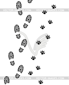 Foot prints - vector clipart