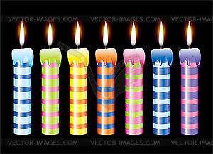 Candles - vector clipart / vector image