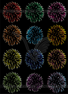 Fireworks  - royalty-free vector clipart