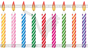 Candles - vector image