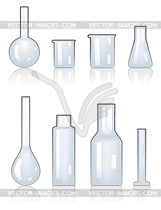 Laboratory glassware - vector image