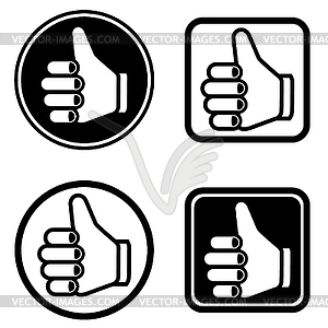 Thumb up icons - vector image