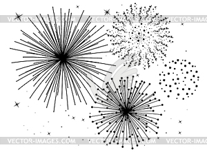  fireworks - vector image