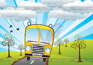 School bus - vector clipart