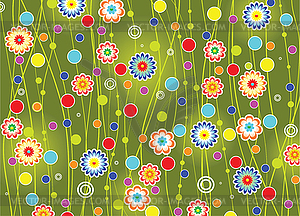 Floral background - vector clip art