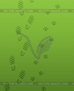 Foot prints - vector clipart