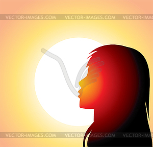girl - vector clip art