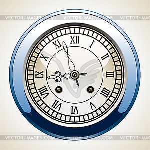 Vintage clock - vector clip art