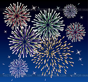 Fireworks  - vector image