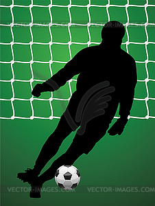 Soccer player - vector clipart