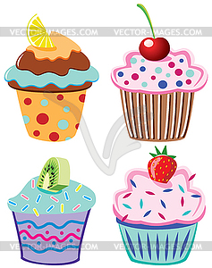 Cupcakes - vector clipart
