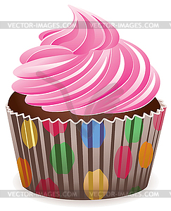 Vector  cupcake - vector clip art
