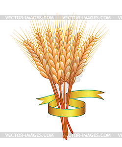 Vector wheat ears - royalty-free vector clipart