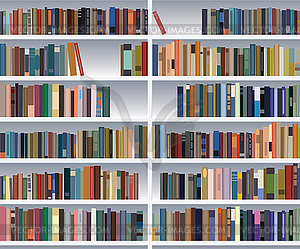 Vector  bookshelf - vector image