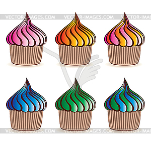 Vector cupcakes - vector clipart