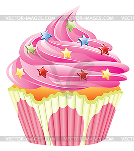 Vector cupcake - vector clipart