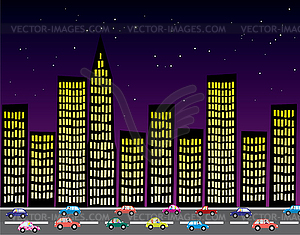 Vector city - vector clipart