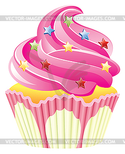 Vector  cupcake - vector clipart