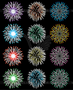 Vector fireworks  - vector image