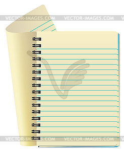 Vector  notepad - royalty-free vector clipart
