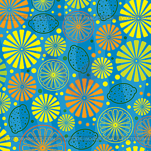 Vector citrus background - vector image