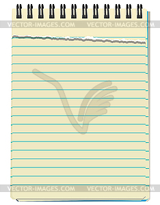 Vector notepad - vector clipart