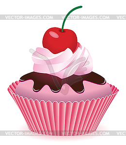 Vector cupcake - vector image