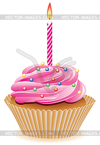 Vector cupcake - vector clip art