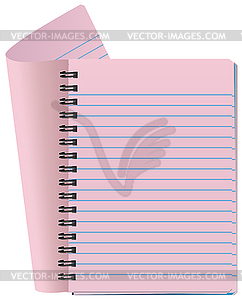 Vector notepad - royalty-free vector clipart