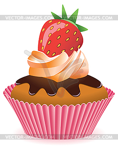 Vector cupcake - vector image