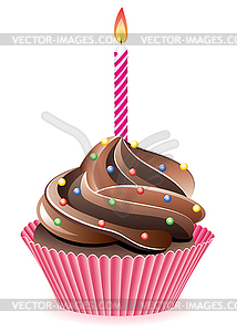 Vector cupcake - vector clipart