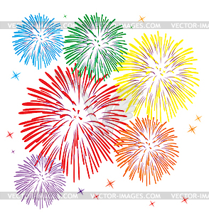 Vector  fireworks  - vector clipart
