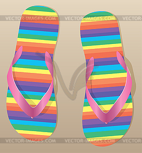 Vector flip-flops  - vector clipart