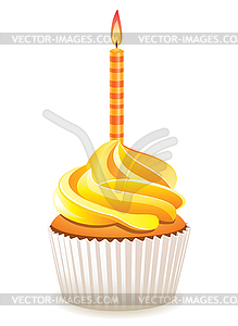 Vector cupcake - vector clip art