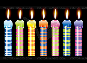 Vector candles - vector clipart