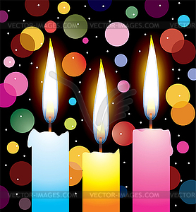 Vector candles - vector clipart